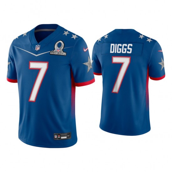 NFL Dallas Cowboys Trevon Diggs 7 Nike Royal 2022 NFC Pro Bowl Jersey