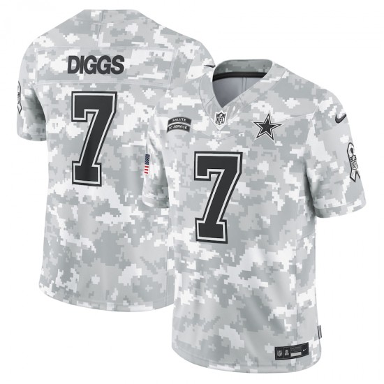 NFL Dallas Cowboys Trevon Diggs Nike 2024 Salute to Service Jersey