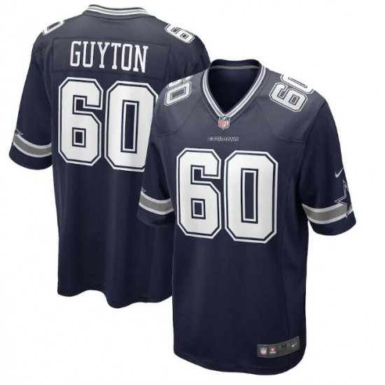 NFL Dallas Cowboys Tyler Guyton Nike Navy 2024 Draft Jersey