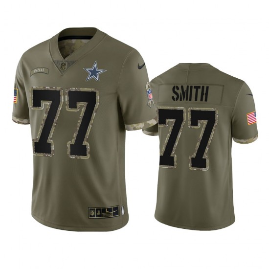 NFL Dallas Cowboys Tyron Smith 77 Nike 2022 Salute to Service Jersey