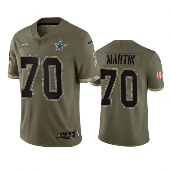 NFL Dallas Cowboys Zack Martin 70 Nike 2022 Salute to Service Jersey