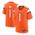 NFL Denver Broncos Bo Nix Nike Orange 2024 Draft Jersey