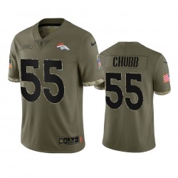 NFL Denver Broncos Bradley Chubb 55 Nike 2022 Salute to Service Jersey