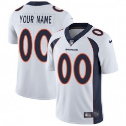 NFL Denver Broncos Custom White Jersey