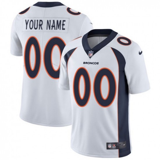 NFL Denver Broncos Custom White Jersey