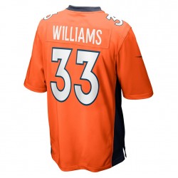 NFL Denver Broncos Javonte Williams 33 Nike Orange 2021 Draft Jersey