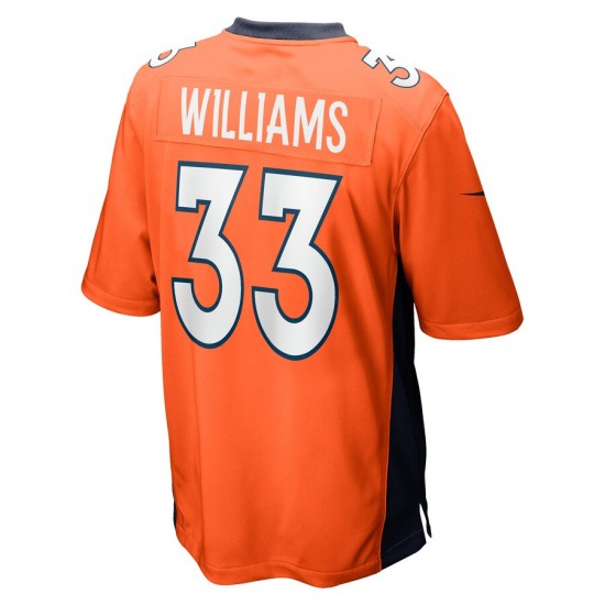 NFL Denver Broncos Javonte Williams 33 Nike Orange 2021 Draft Jersey