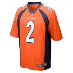 NFL Denver Broncos Patrick Surtain II 2 Nike Orange 2021 Draft Jersey