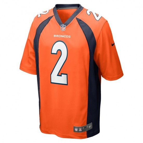 NFL Denver Broncos Patrick Surtain II 2 Nike Orange 2021 Draft Jersey