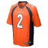 NFL Denver Broncos Patrick Surtain II 2 Nike Orange 2021 Draft Jersey