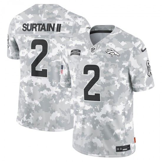 NFL Denver Broncos Patrick Surtain II Nike 2024 Salute to Service Jersey