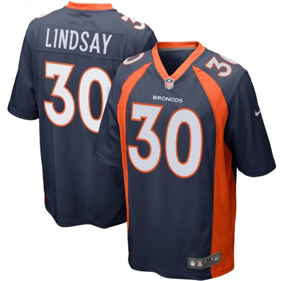 NFL Denver Broncos Phillip Lindsay 30 Nike Blue Jersey