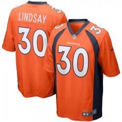 NFL Denver Broncos Phillip Lindsay 30 Nike Orange Jersey