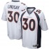NFL Denver Broncos Phillip Lindsay 30 Nike White Jersey