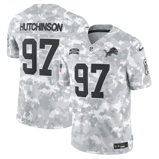 NFL Detroit Lions Aidan Hutchinson Nike 2024 Salute to Service Jersey