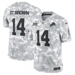 NFL Detroit Lions Amon Ra St. Brown Nike 2024 Salute to Service Jersey
