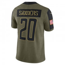 NFL Detroit Lions Barry Sanders 20 Nike 2021 Salute to Service Jersey