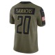 NFL Detroit Lions Barry Sanders 20 Nike 2021 Salute to Service Jersey