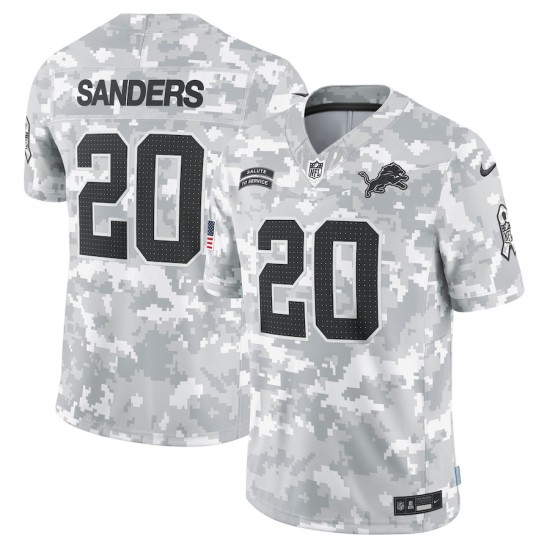NFL Detroit Lions Barry Sanders Nike 2024 Salute to Service Jersey