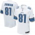 NFL Detroit Lions Calvin Johnson 81 Nike White Jersey