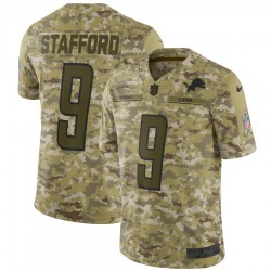 NFL Detroit Lions Matthew Stafford 9 Nike Salute to Service Jersey