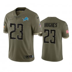 NFL Detroit Lions Mike Hughes 23 Nike 2022 Salute to Service Jersey