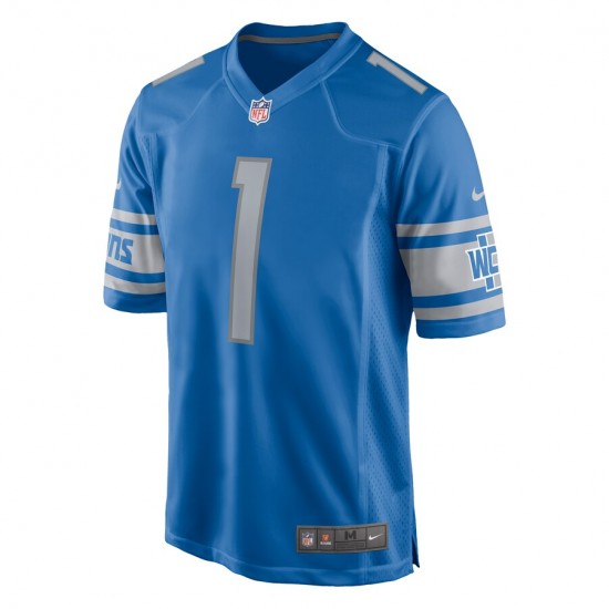 NFL Detroit Lions Penei Sewell 1 Nike Blue 2021 Draft Jersey
