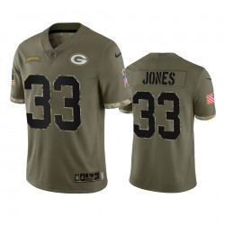 NFL Green Bay Packers Aaron Jones 33 Nike 2022 Salute to Service Jersey