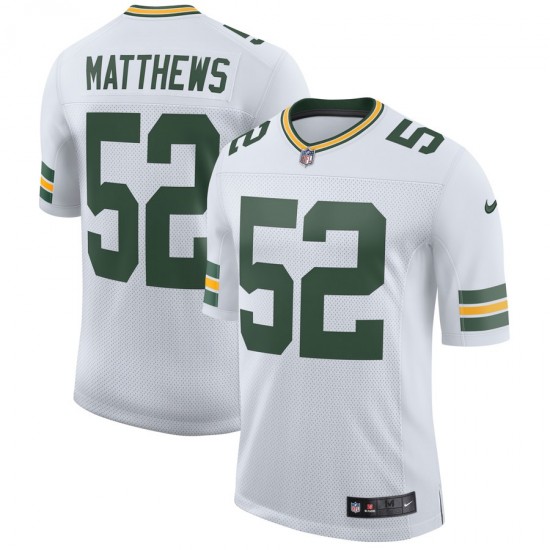 NFL Green Bay Packers Clay Matthews 52 Nike White Jersey