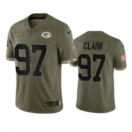NFL Green Bay Packers Kenny Clark 97 Nike 2022 Salute to Service Jersey