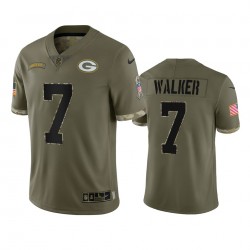 NFL Green Bay Packers Quay Walker 7 Nike 2022 Salute to Service Jersey
