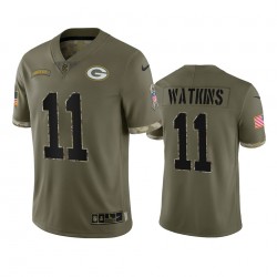 NFL Green Bay Packers Sammy Watkins 11 Nike 2022 Salute to Service Jersey