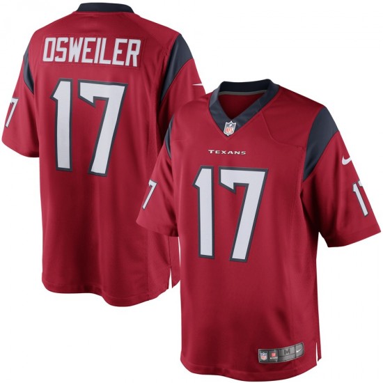 NFL Houston Texans Brock Osweiler 17 Nike Red Jersey