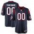 NFL Houston Texans Custom Nike Blue Jersey