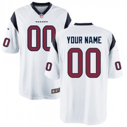NFL Houston Texans Custom Nike White Jersey