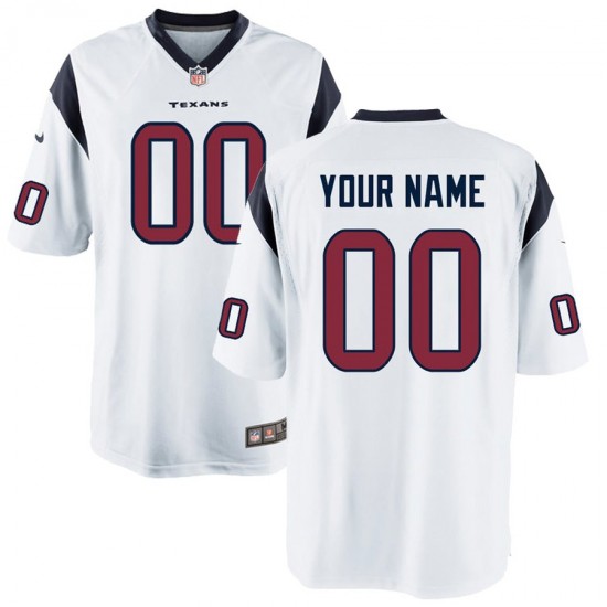 NFL Houston Texans Custom Nike White Jersey