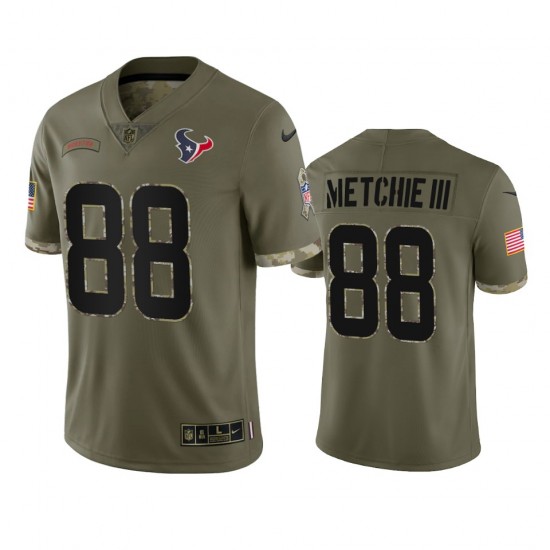 NFL Houston Texans John Metchie III 88 Nike 2022 Salute to Service Jersey