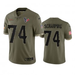 NFL Houston Texans Max Scharping 74 Nike 2022 Salute to Service Jersey
