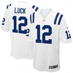 NFL Indianapolis Colts Andrew Luck 12 Nike White Jersey