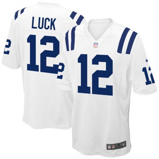 NFL Indianapolis Colts Andrew Luck 12 Nike White Jersey