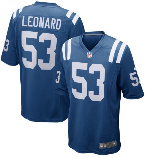 NFL Indianapolis Colts Darius Leonard 53 Nike Royal Jersey