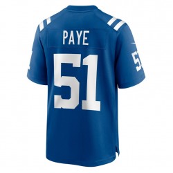 NFL Indianapolis Colts Kwity Paye 51 Nike Royal 2021 Draft Jersey