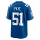 NFL Indianapolis Colts Kwity Paye 51 Nike Royal 2021 Draft Jersey