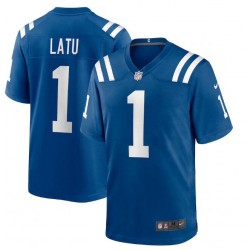 NFL Indianapolis Colts Laiatu Latu Nike Royal 2024 Draft Jersey