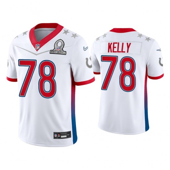 NFL Indianapolis Colts Ryan Kelly 78 Nike White 2022 AFC Pro Bowl Jersey