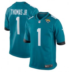 NFL Jacksonville Jaguars Brian Thomas Jr Nike Teal 2024 Draft Jersey