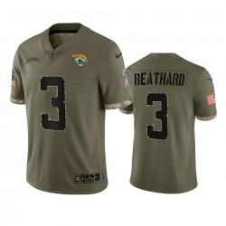 NFL Jacksonville Jaguars C J Beathard 3 Nike 2022 Salute to Service Jersey