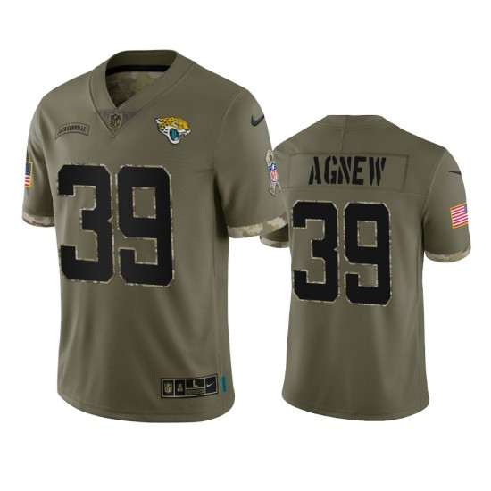 NFL Jacksonville Jaguars Jamal Agnew 39 Nike 2022 Salute to Service Jersey