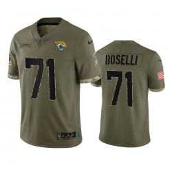 NFL Jacksonville Jaguars Tony Boselli 71 Nike 2022 Salute to Service Jersey