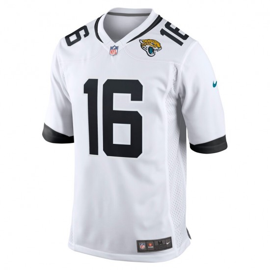 NFL Jacksonville Jaguars Trevor Lawrence 16 Nike White 2021 Draft Jersey
